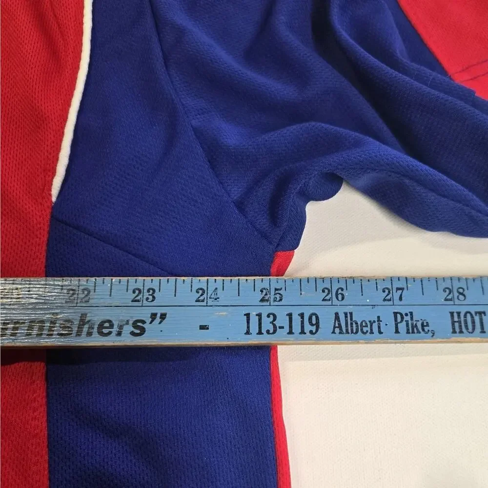 Majestic Texas Rangers MLB Baseball Jersey Red Blue Embroidered Men's Size 2XL